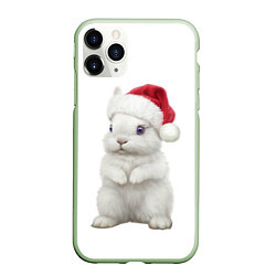 Чехол iPhone 11 Pro матовый Рождественский крольчонок