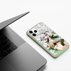 Чехол iPhone 11 Pro матовый Дэндро Архонт - Нахида, цвет: 3D-салатовый — фото 2