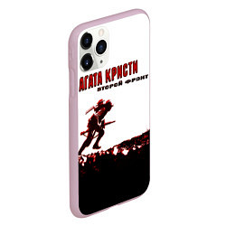Чехол iPhone 11 Pro матовый Агата Кристи - Второй Фронт, цвет: 3D-розовый — фото 2