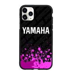 Чехол iPhone 11 Pro матовый Yamaha pro racing: символ сверху