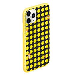 Чехол iPhone 11 Pro матовый BTC-Биткойн, цвет: 3D-желтый — фото 2