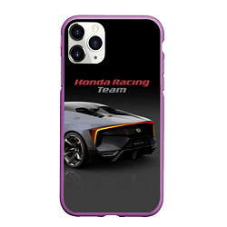 Чехол iPhone 11 Pro матовый Honda Racing Team - Japan, цвет: 3D-фиолетовый