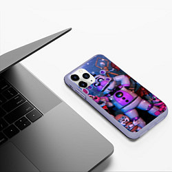 Чехол iPhone 11 Pro матовый Фантайм Фредди, цвет: 3D-светло-сиреневый — фото 2