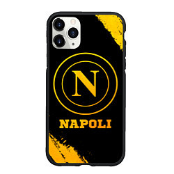 Чехол iPhone 11 Pro матовый Napoli - gold gradient