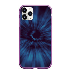 Чехол iPhone 11 Pro матовый Космический глаз, цвет: 3D-фиолетовый