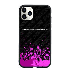 Чехол iPhone 11 Pro матовый BMW pro racing: символ сверху, цвет: 3D-черный