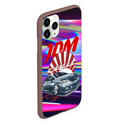 Чехол iPhone 11 Pro матовый Honda Civic - JDM style, цвет: 3D-коричневый — фото 2
