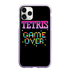 Чехол iPhone 11 Pro матовый Tetris - Game Over