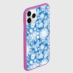 Чехол iPhone 11 Pro матовый Снежок, цвет: 3D-фиолетовый — фото 2