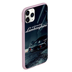 Чехол iPhone 11 Pro матовый Lamborghini - power - Italy, цвет: 3D-розовый — фото 2