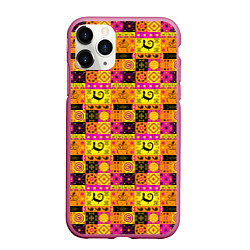 Чехол iPhone 11 Pro матовый Colored patterned ornament