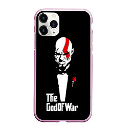 Чехол iPhone 11 Pro матовый God of war - Кратос отец войны, цвет: 3D-розовый