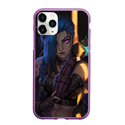 Чехол iPhone 11 Pro матовый Jinx - Powder, цвет: 3D-фиолетовый