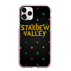 Чехол iPhone 11 Pro матовый Фруктовый паттерн из Stardew Valley