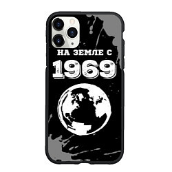 Чехол iPhone 11 Pro матовый На Земле с 1969: краска на темном, цвет: 3D-черный