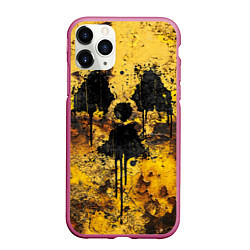 Чехол iPhone 11 Pro матовый Rusty radiation, цвет: 3D-малиновый
