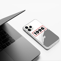 Чехол iPhone 11 Pro матовый 1996 - в красной рамке на светлом, цвет: 3D-белый — фото 2
