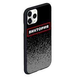 Чехол iPhone 11 Pro матовый Виктория - в красной рамке на темном, цвет: 3D-черный — фото 2