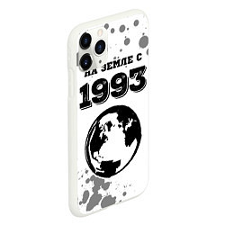 Чехол iPhone 11 Pro матовый На Земле с 1993: краска на светлом, цвет: 3D-белый — фото 2