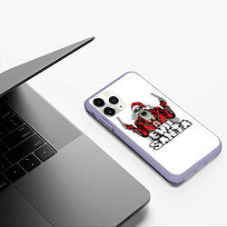 Чехол iPhone 11 Pro матовый Злой Санта, цвет: 3D-светло-сиреневый — фото 2