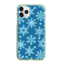 Чехол iPhone 11 Pro матовый Blue snow