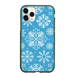 Чехол iPhone 11 Pro матовый Snow in blue