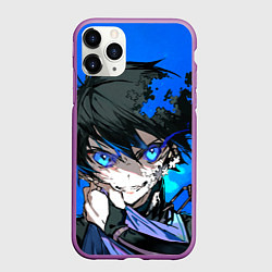 Чехол iPhone 11 Pro матовый Ёити Исаги art, цвет: 3D-фиолетовый