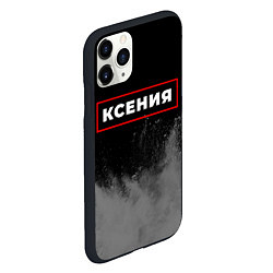 Чехол iPhone 11 Pro матовый Ксения - в красной рамке на темном, цвет: 3D-черный — фото 2