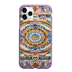 Чехол iPhone 11 Pro матовый Советский винтажный ковёр, цвет: 3D-фиолетовый