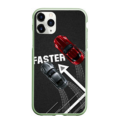 Чехол iPhone 11 Pro матовый Faster гонки JDM