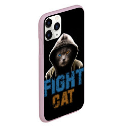 Чехол iPhone 11 Pro матовый Бойцовский клуб : бойцовский кот, цвет: 3D-розовый — фото 2
