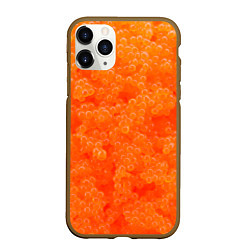 Чехол iPhone 11 Pro матовый Красная икорка, цвет: 3D-коричневый