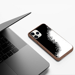 Чехол iPhone 11 Pro матовый Инь и Янь, цвет: 3D-коричневый — фото 2