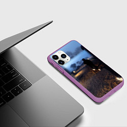 Чехол iPhone 11 Pro матовый Фараон филармония альбом, цвет: 3D-фиолетовый — фото 2