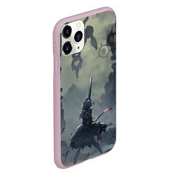 Чехол iPhone 11 Pro матовый Genshin Impact - Ноэль готовится к битве, цвет: 3D-розовый — фото 2