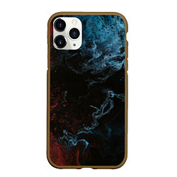 Чехол iPhone 11 Pro матовый Красно синее небо, цвет: 3D-коричневый