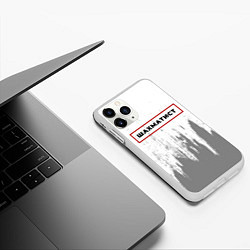 Чехол iPhone 11 Pro матовый Шахматист - в красной рамке на светлом, цвет: 3D-белый — фото 2