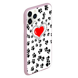 Чехол iPhone 11 Pro матовый Любовь к пушистым, цвет: 3D-розовый — фото 2