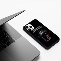 Чехол iPhone 11 Pro матовый Обещаю всем, даю не каждому, цвет: 3D-черный — фото 2