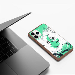 Чехол iPhone 11 Pro матовый Девятихвостая Кицунэ, цвет: 3D-коричневый — фото 2