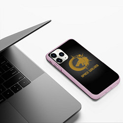 Чехол iPhone 11 Pro матовый Космические волки, цвет: 3D-розовый — фото 2