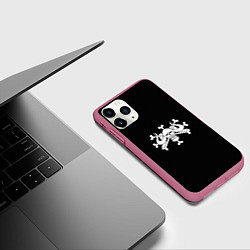 Чехол iPhone 11 Pro матовый Пираты звери Кайдо - One Piece, цвет: 3D-малиновый — фото 2