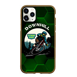 Чехол iPhone 11 Pro матовый Downhill Extreme Sport
