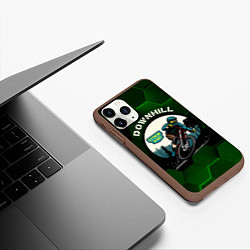 Чехол iPhone 11 Pro матовый Downhill Extreme Sport, цвет: 3D-коричневый — фото 2