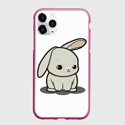 Чехол iPhone 11 Pro матовый Грустный зайчик