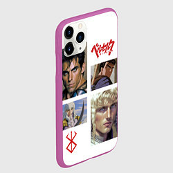 Чехол iPhone 11 Pro матовый Оуэн Уилсон и Бен Стиллер в аниме Берсерк, цвет: 3D-фиолетовый — фото 2