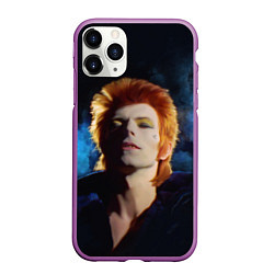 Чехол iPhone 11 Pro матовый David Bowie - Jean Genie, цвет: 3D-фиолетовый
