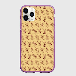 Чехол iPhone 11 Pro матовый Репетиция концерта, цвет: 3D-фиолетовый