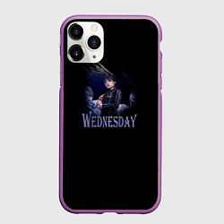 Чехол iPhone 11 Pro матовый Wednesday с зонтом