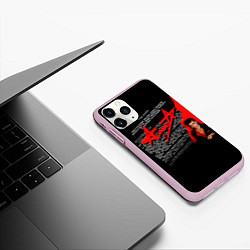 Чехол iPhone 11 Pro матовый Ст 206 ч 2 - Алиса, цвет: 3D-розовый — фото 2